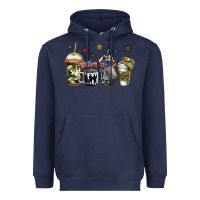 Navy army coffee Heavyweight Hoodie - Jasminsmagicworld