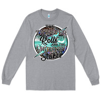 Heather Grey the thunder rolls and the lightnin strikes Long Sleeve Tee - SublimationCraftShop