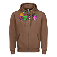 Chestnut halloween nurse Zipper Hoodie - AdoDesignShop