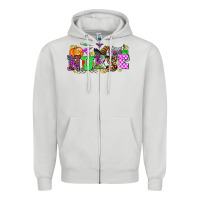Dove Grey halloween nurse Zipper Hoodie - AdoDesignShop