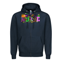 Navy halloween nurse Zipper Hoodie - AdoDesignShop