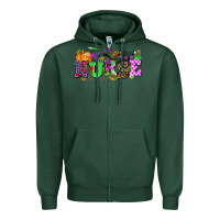 Sports Green halloween nurse Zipper Hoodie - AdoDesignShop