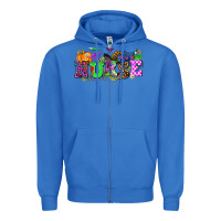 True Royal halloween nurse Zipper Hoodie - AdoDesignShop