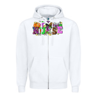 White halloween nurse Zipper Hoodie - AdoDesignShop