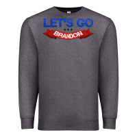 Charcoal Heather Let's Go Brandon Premium Sweatshirt - Jasminsmagicworld