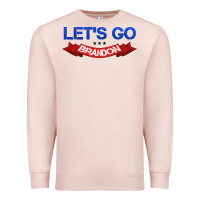 Pale Pink Let's Go Brandon Premium Sweatshirt - Jasminsmagicworld
