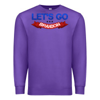 Purple Let's Go Brandon Premium Sweatshirt - Jasminsmagicworld