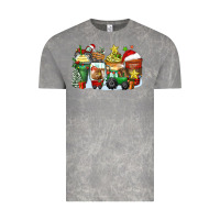 Cloud Rock Christmas tractor coffee cups Vintage Tee - Zillion Design Studio