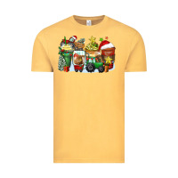 Vintage Mustard Christmas tractor coffee cups Vintage Tee - Zillion Design Studio