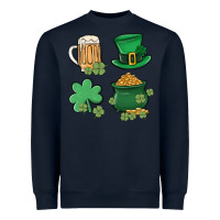 Navy pot of gold Heavyweight Sweatshirt - MaliasSmallBusiness
