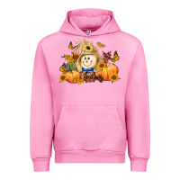 Fuchsia Pink fall scarecrow Urban Hoodie - LillyAllenDesigns