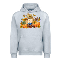 Heather Grey fall scarecrow Urban Hoodie - LillyAllenDesigns