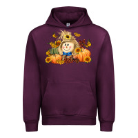 Mauve Wine fall scarecrow Urban Hoodie - LillyAllenDesigns