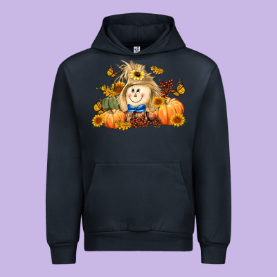 Fall Scarecrow Urban Hoodie Designed By Lillyallendesigns