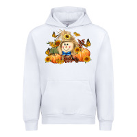 White fall scarecrow Urban Hoodie - LillyAllenDesigns