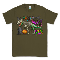 Army Green spooky saurus rex Classic Tee - CowhideDigitalArt