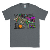 Charcoal Heather spooky saurus rex Classic Tee - CowhideDigitalArt