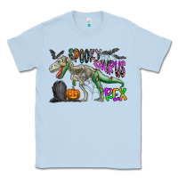 Dusty Blue spooky saurus rex Classic Tee - CowhideDigitalArt