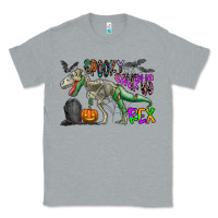 Heather Grey spooky saurus rex Classic Tee - CowhideDigitalArt