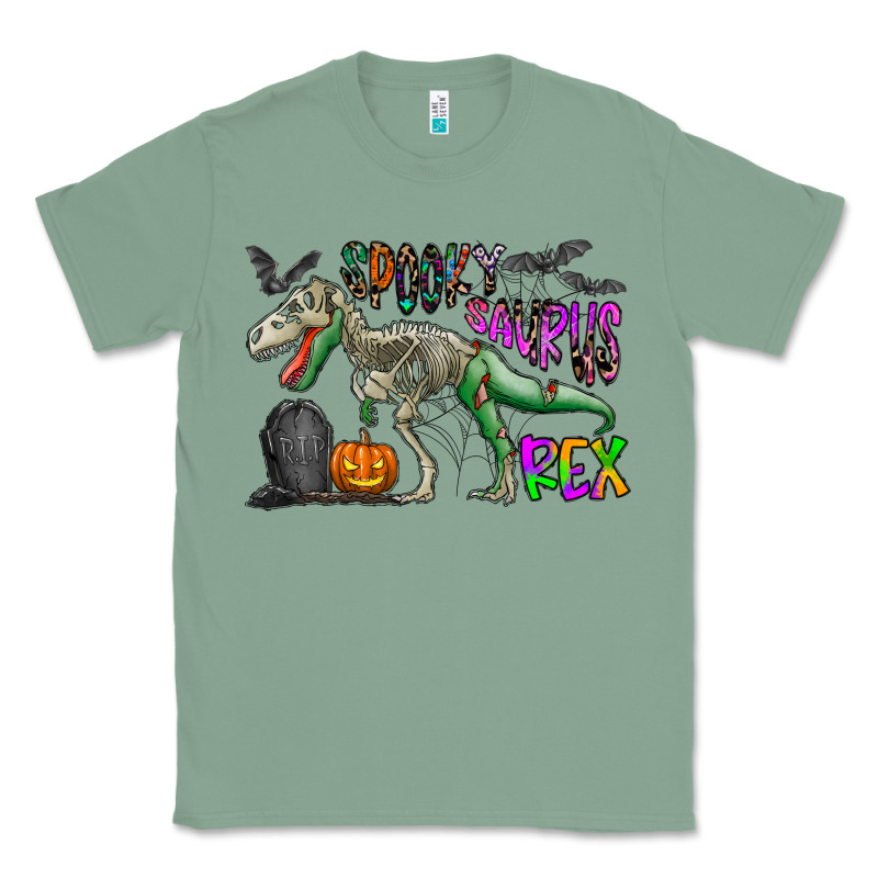 Spooky Saurus Rex Classic Tee by CowhideDigitalArt | Teevron