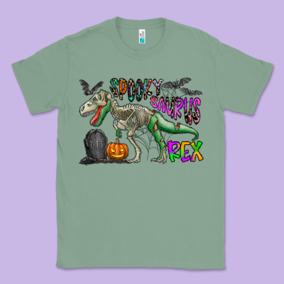 Spooky Saurus Rex Classic Tee Designed By Cowhidedigitalart