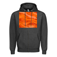 Charcoal Heather orange glitter Zipper Hoodie - JahusDesignShop