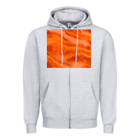 Heather Grey orange glitter Zipper Hoodie - JahusDesignShop