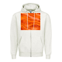 Oatmeal Heather orange glitter Zipper Hoodie - JahusDesignShop