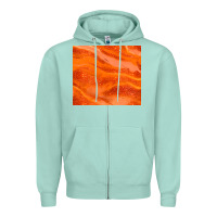 Seafoam orange glitter Zipper Hoodie - JahusDesignShop