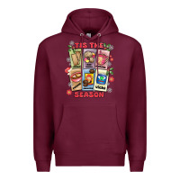Burgundy this the season tamales pan dulce Premium Hoodie - MaliasSmallBusiness