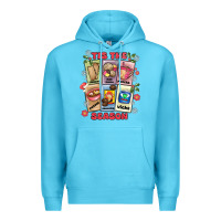 Ocean Blue this the season tamales pan dulce Premium Hoodie - MaliasSmallBusiness
