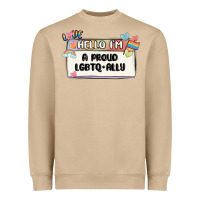 Mushroom proud ally Heavyweight Sweatshirt - MaliasSmallBusiness