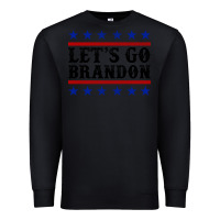 Black Let's Go Brandon American Flag Premium Sweatshirt - Jasminsmagicworld