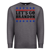 Charcoal Heather Let's Go Brandon American Flag Premium Sweatshirt - Jasminsmagicworld