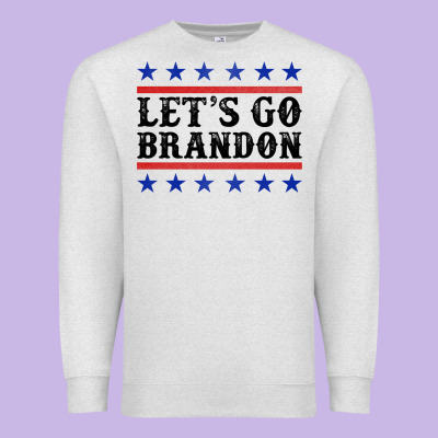 Let's Go Brandon American Flag Premium Sweatshirt Designed By Jasminsmagicworld