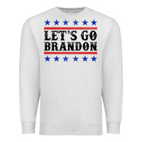 Oatmeal Heather Let's Go Brandon American Flag Premium Sweatshirt - Jasminsmagicworld