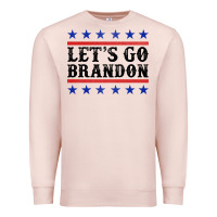 Pale Pink Let's Go Brandon American Flag Premium Sweatshirt - Jasminsmagicworld