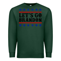 Sports Green Let's Go Brandon American Flag Premium Sweatshirt - Jasminsmagicworld