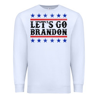 White Let's Go Brandon American Flag Premium Sweatshirt - Jasminsmagicworld