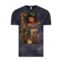 Cloud Black love melanin Vintage Tee - texasbilliewilder