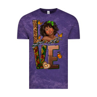 Cloud Purple love melanin Vintage Tee - texasbilliewilder