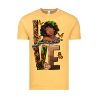 Vintage Mustard love melanin Vintage Tee - texasbilliewilder
