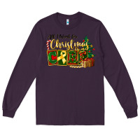 Plum all i want for christmas is cure childhood cancer Long Sleeve Tee - FaDigitalArtStudio