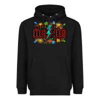 Black lightning bolt mama christmas Heavyweight Hoodie - Jasminsmagicworld