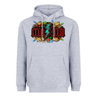 Heather Grey lightning bolt mama christmas Heavyweight Hoodie - Jasminsmagicworld