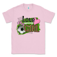 Bubblegum Pink love my girl soccer Classic Tee - HRA Design Shop