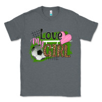 Charcoal Heather love my girl soccer Classic Tee - HRA Design Shop