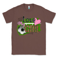 Chestnut love my girl soccer Classic Tee - HRA Design Shop