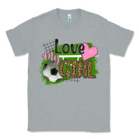 Heather Grey love my girl soccer Classic Tee - HRA Design Shop