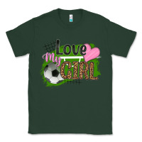 Sports Green love my girl soccer Classic Tee - HRA Design Shop